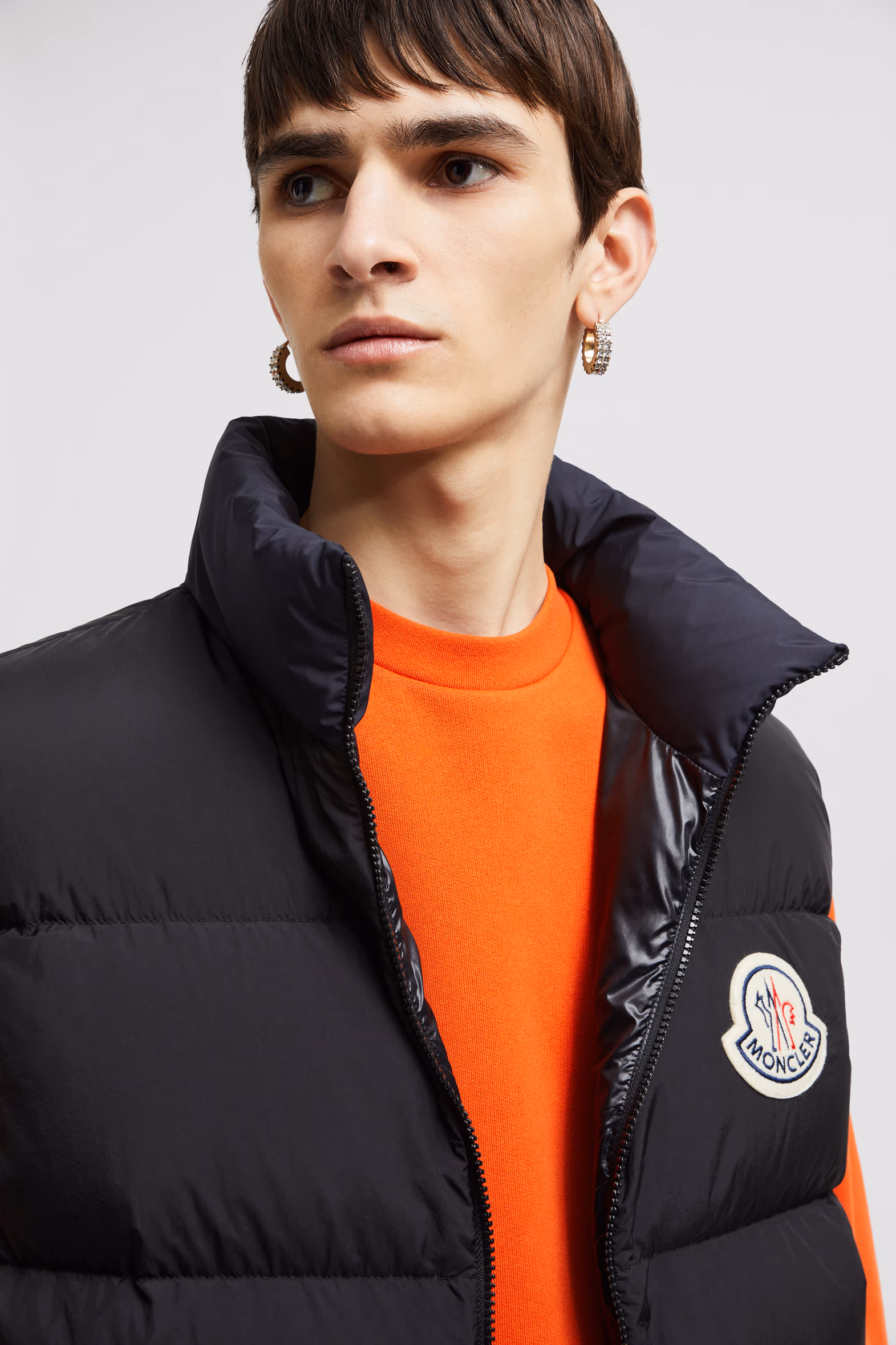 Almaz Down Vest Men Black & Navy Blue Moncler 4
